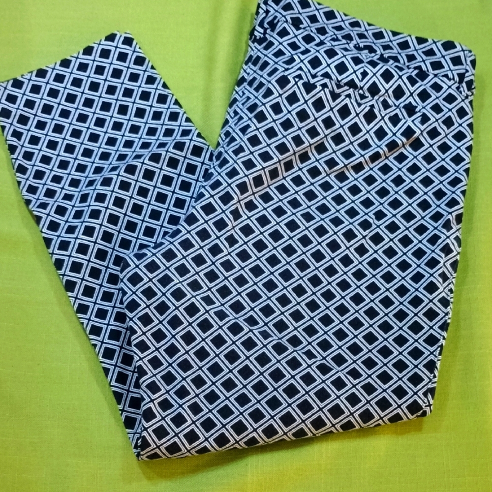 FUNKY OLD NAVY PIXIE PANTS BLACK AND WHITE 90'S ISH DESIGN SIZE 14 REGULAR